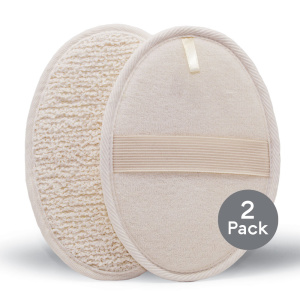 Ramie Oval Pad Body Exfoliator - 2pack