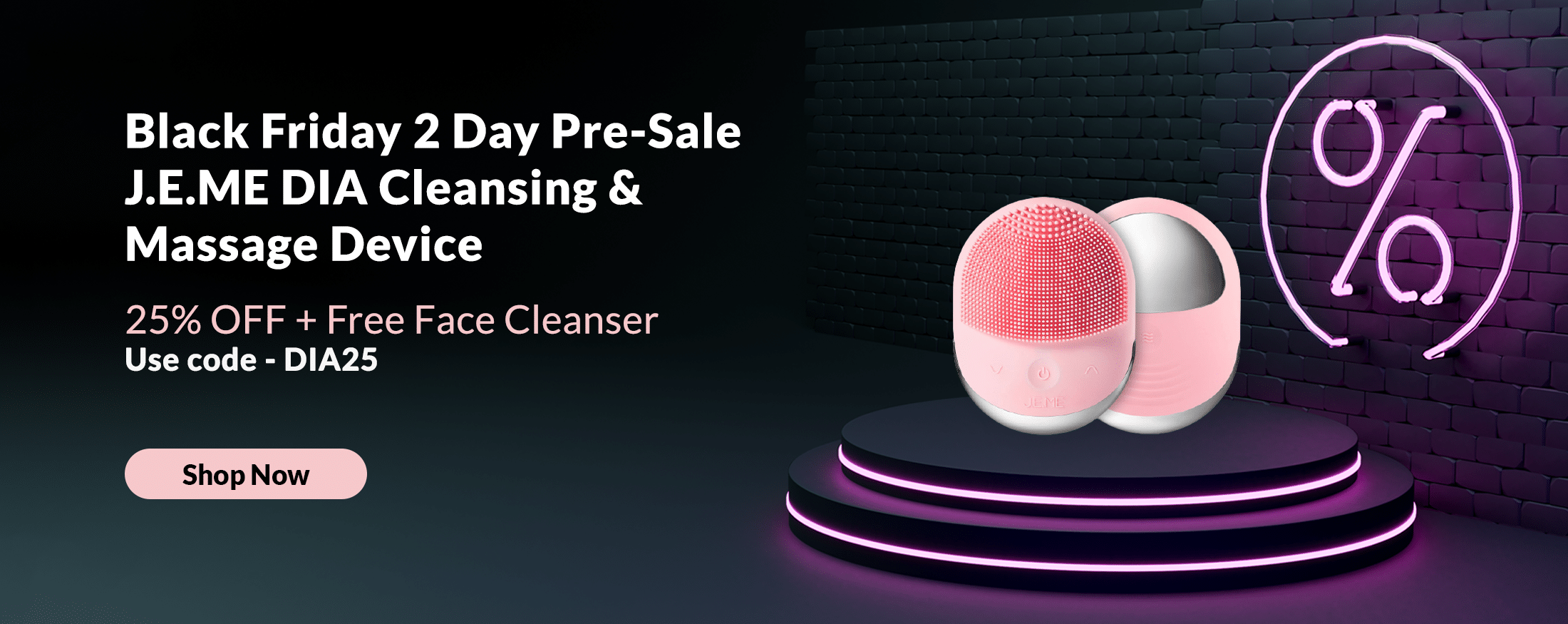 J.E.ME DIA FACIAL CLEANSING + MASSAGER DEVICE