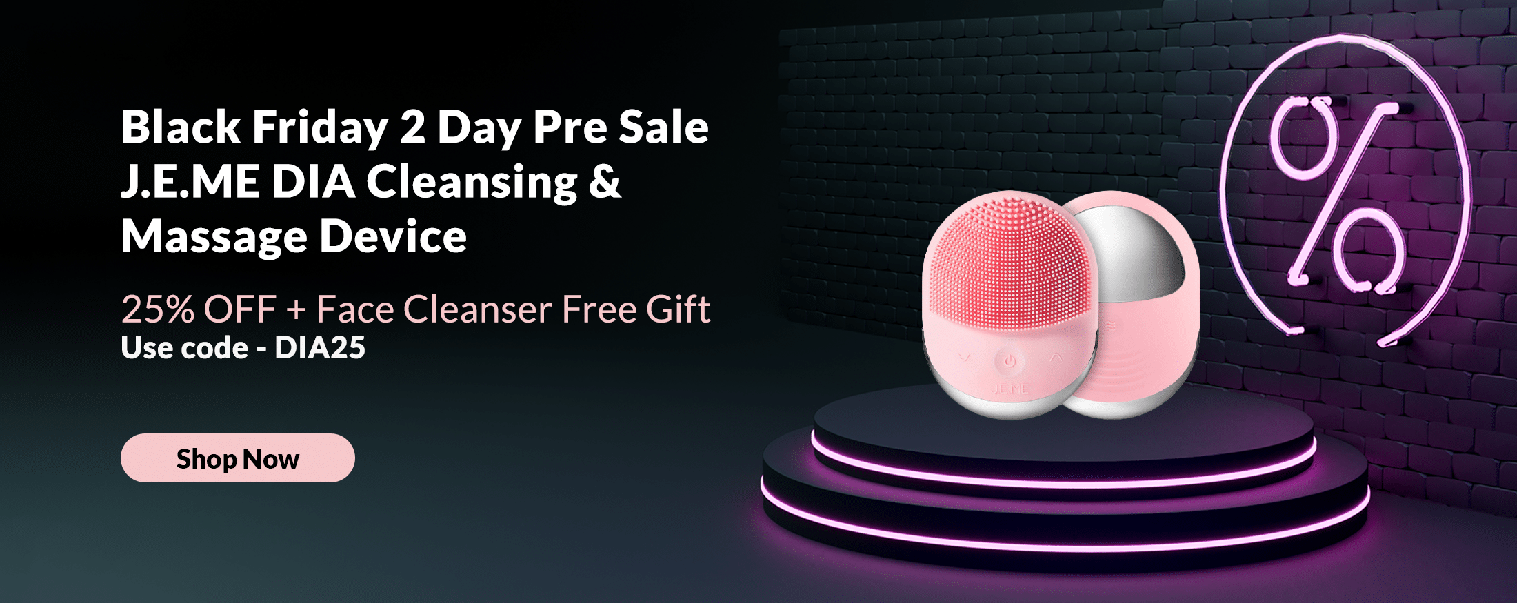 J.E.ME DIA FACIAL CLEANSING + MASSAGER DEVICE